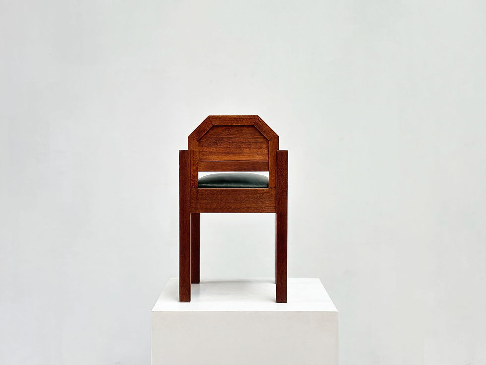 Thumbnail: 1940's Fench Art Deco side chair
