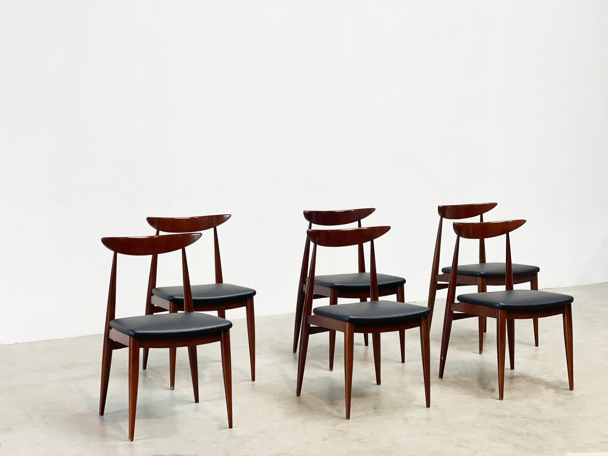 set of six Danish dining chairs