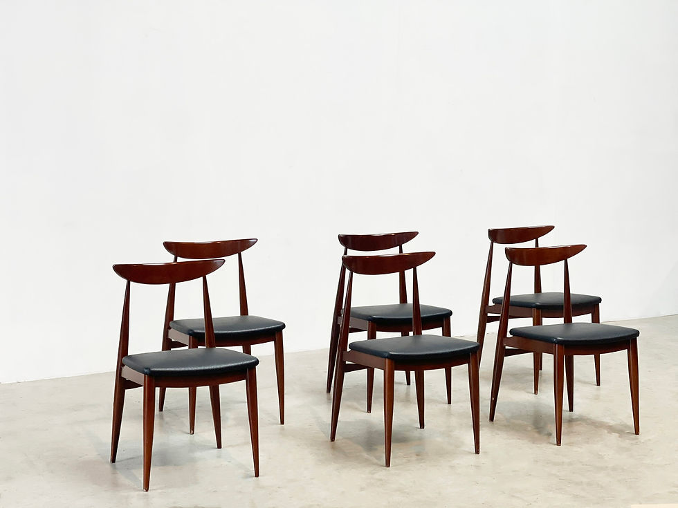 set of six Danish dining chairs