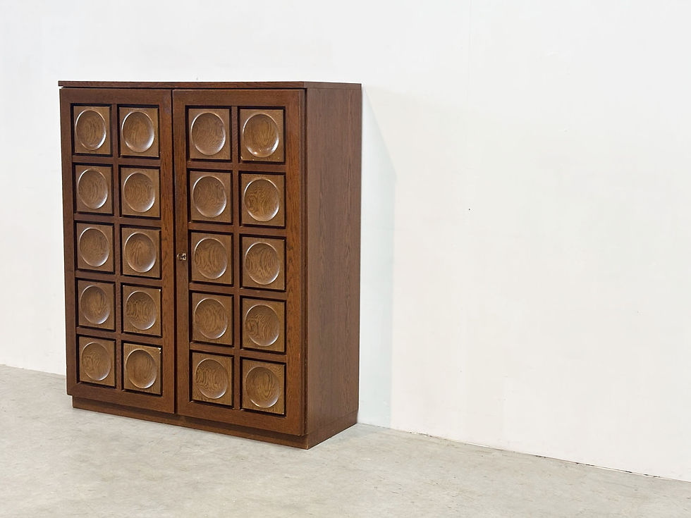 Thumbnail: Graphical brutalist highboard by Gerard Bartels