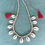 Minijatura: seashell necklace with red tassels