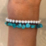 Turquoise silver bracelet