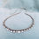 Minijatura: 925 sterling silver charm necklace on waxed cord