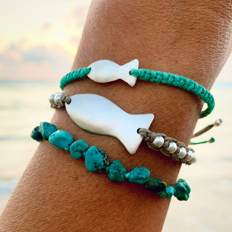 Thumbnail: Turquoise beach bracelets