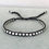 Thumbnail: 925 silver surf bracelet black