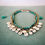 Minijatura: Turquoise tassel sea shell cowrie necklace