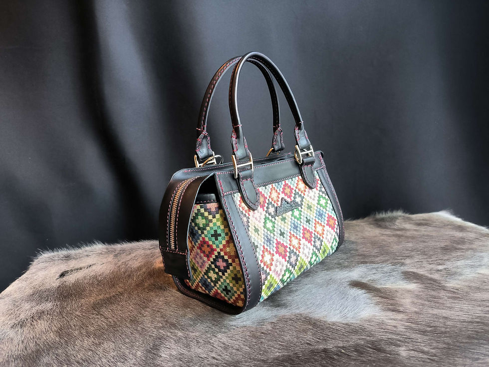 Miniature : Sac  Marilyne S en cuir et toile monogramme 