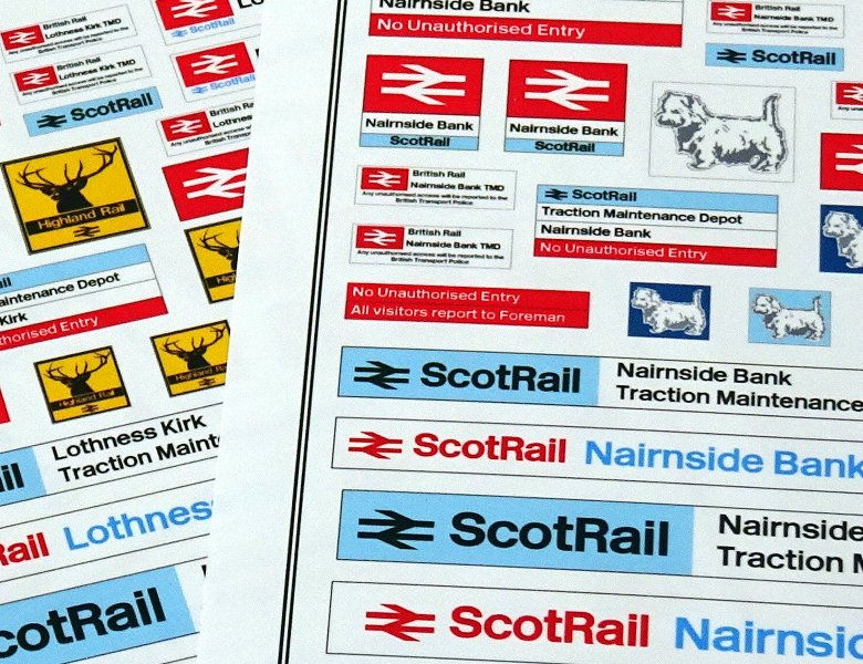 Thumbnail: 4mm Customised TMD Signage: BR ScotRail