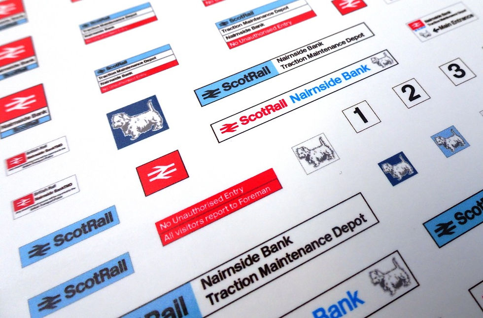 Thumbnail: 2mm Customised TMD Signage BR ScotRail Depot
