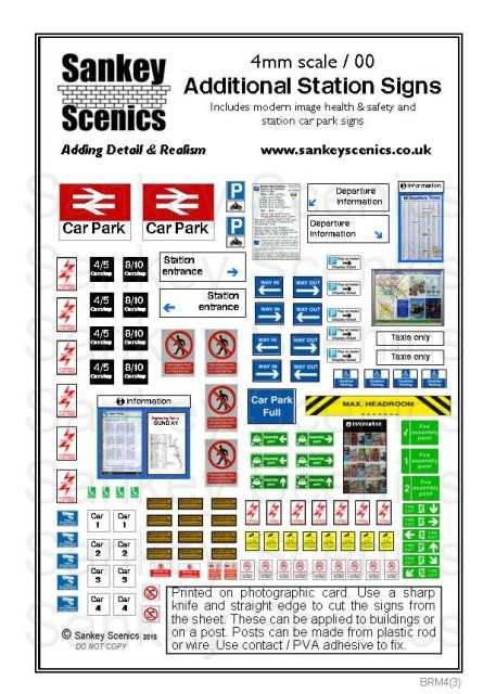 Thumbnail: 4mm British Rail Station Signage   Combination Pack