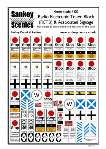 4mm RETB Signage | Sankey Scenics Signs