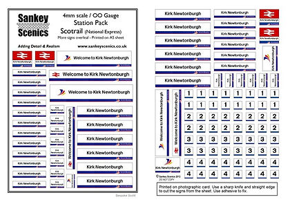 6 Station Pack Scotrail 1997 National Ex
