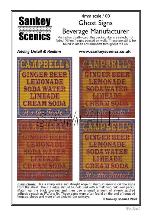 4mm Customised Ghost Signs - Beverage Manufacturer