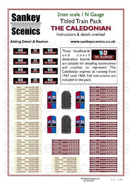 2mm Titled Train Pack: The Caledonian