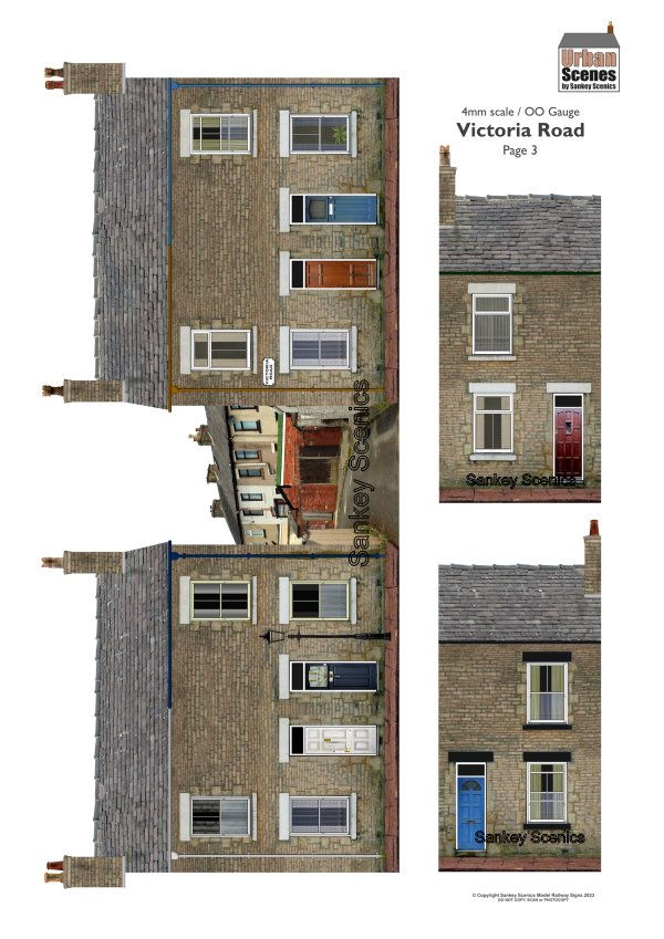 Thumbnail: OO Gauge Backscene Sections - Victoria Road