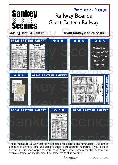 7mm Pre-Grouping Station Boards: Great Eastern Railway