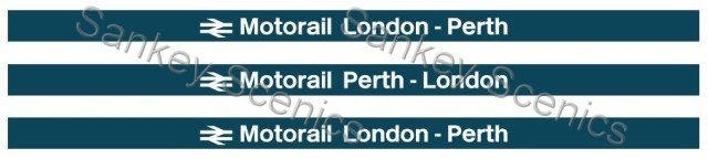 4mm Motorail Destination Boards: London - Perth