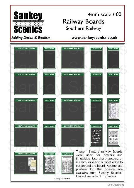 4mm SR Station Boards