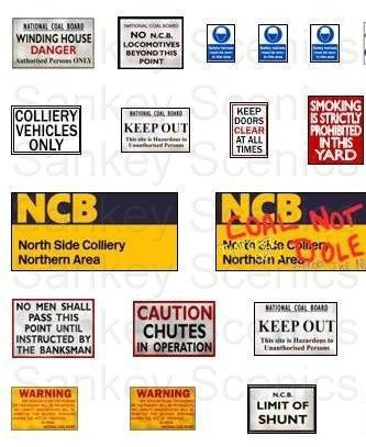 Thumbnail: 2mm Customised Colliery Signs 1967 - 1987