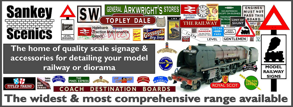 Model Railway Signs by Sankey Scenics