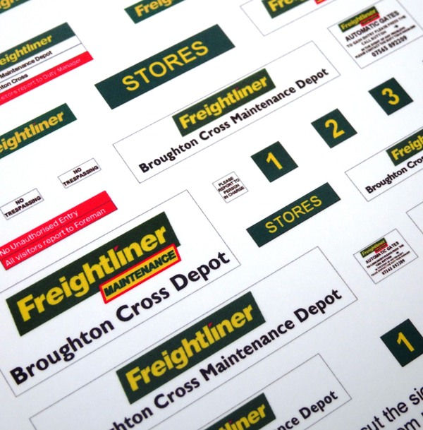 Thumbnail: 2mm Customised TMD Signage Freightliner Depot