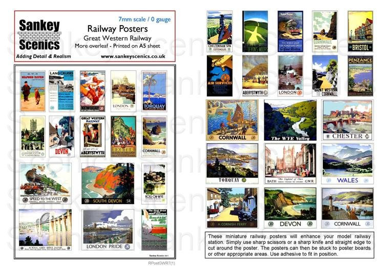 7mm Great Western Railway Posters