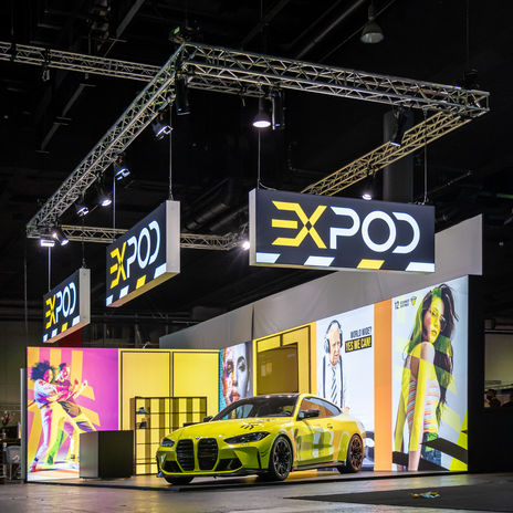 Professioneller Messebauer aus Frankfurt und Wiesbaden, Messestand auf Messe Shishamesse in Frankfurt, Messestandfläche