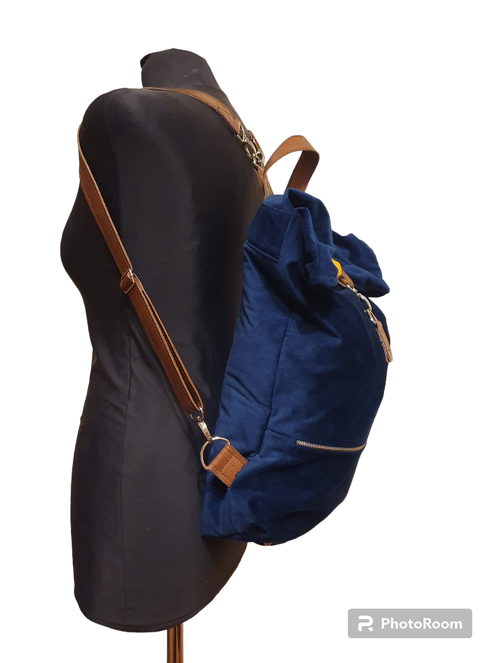 Miniatura: Plecak kurierski KOBALT VELVET