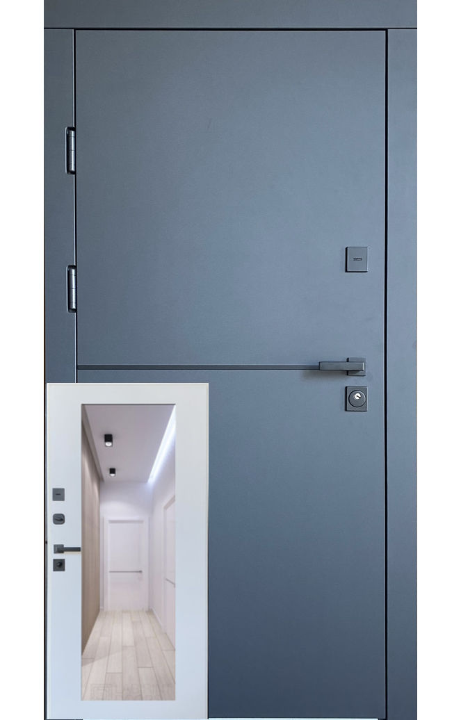 Двері вхідні REDFORT Еліт + Кристал з дзеркалом