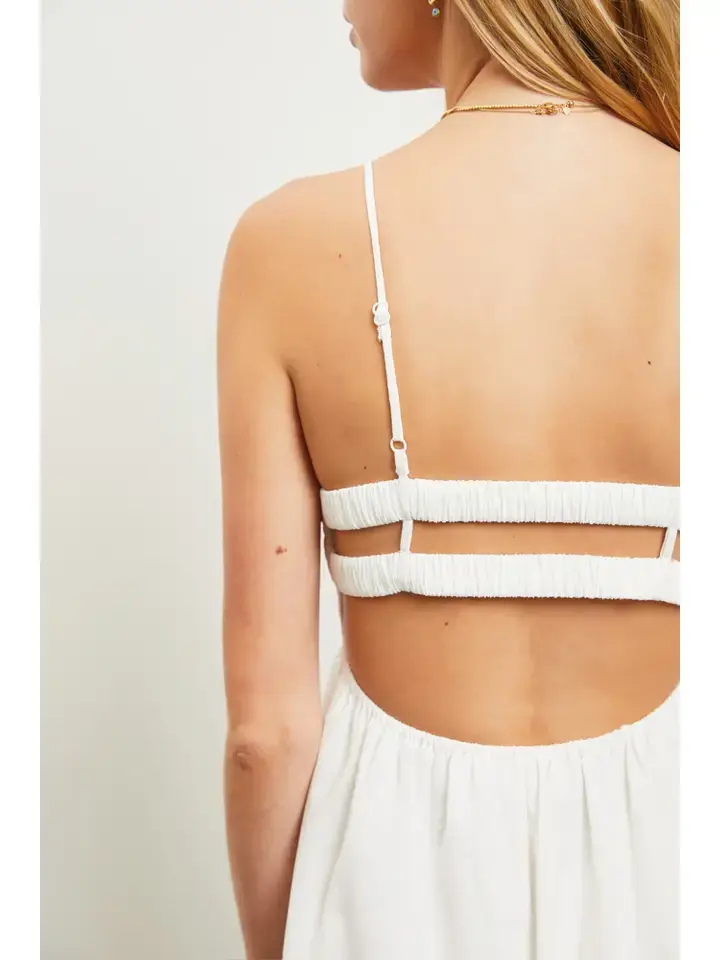 Thumbnail: Lace Up Front Midi Dress