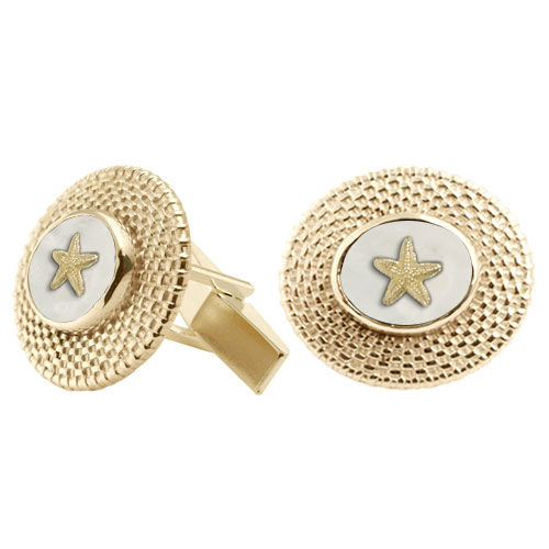 Thumbnail: NANTUCKET BASKET CUFFLINKS