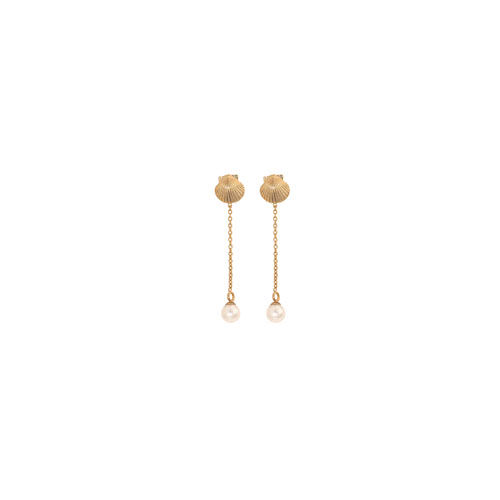 SHELL PEARL EARRINGS