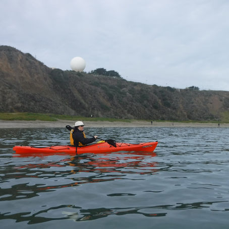 Kayaking Pillar Point Harbor in Half Moon Bay