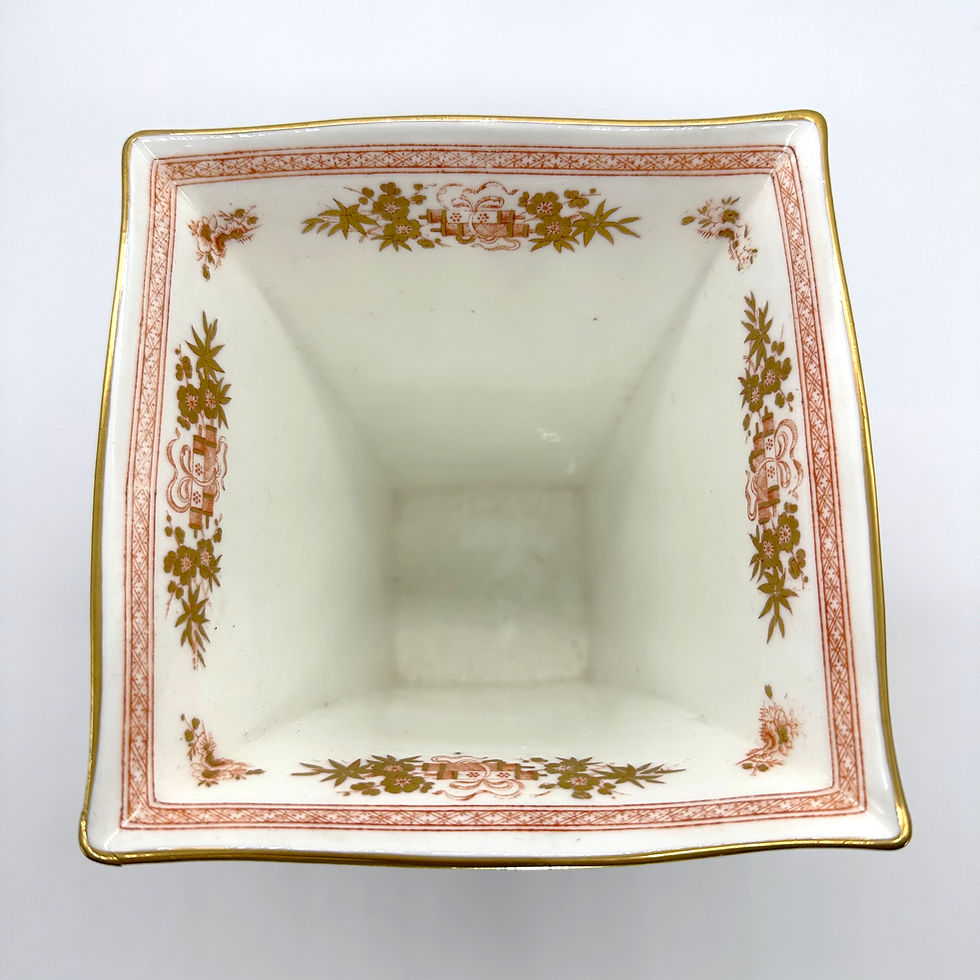 Thumbnail: Wedgwood Powder Blue Square Dragon Vase