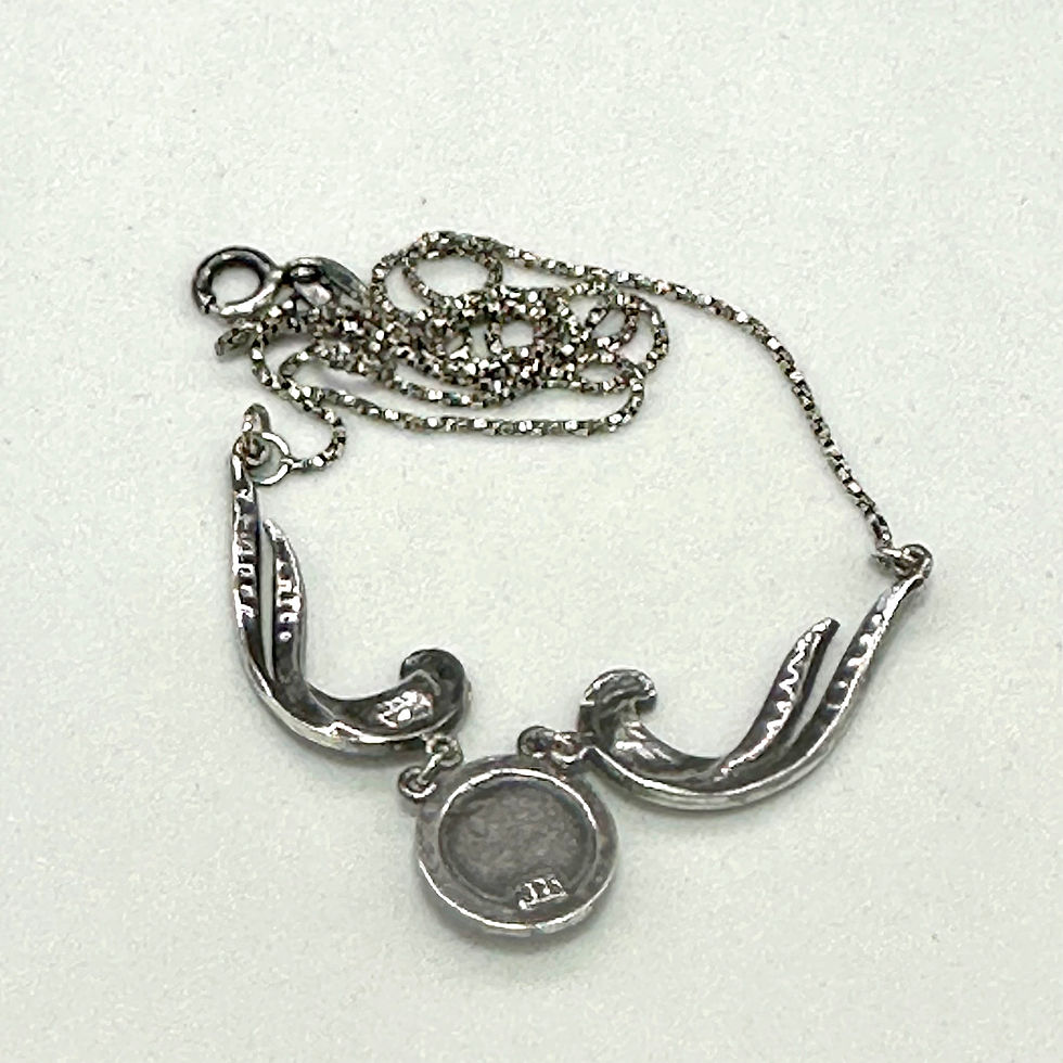 Thumbnail: Tri-Color Daisy in Cubic Zirconia Setting- Sterling Silver