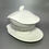 Thumbnail: Wedgwood White Clam Shell Compote with base plate