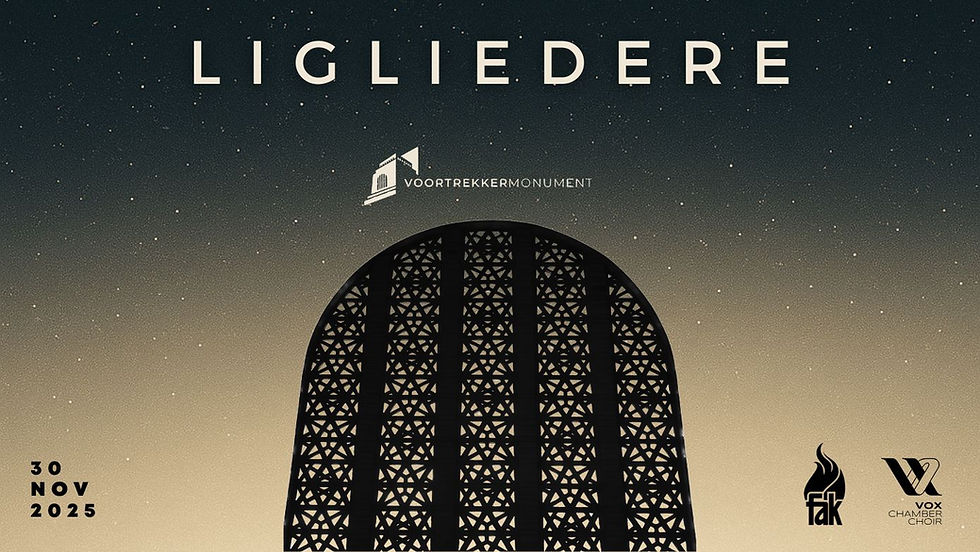 A luminous choral celebration where ancient Latin meets Afrikaans poetry in Vox Chamber Choir’s Ligliedere. A radiant harmony of old and new.