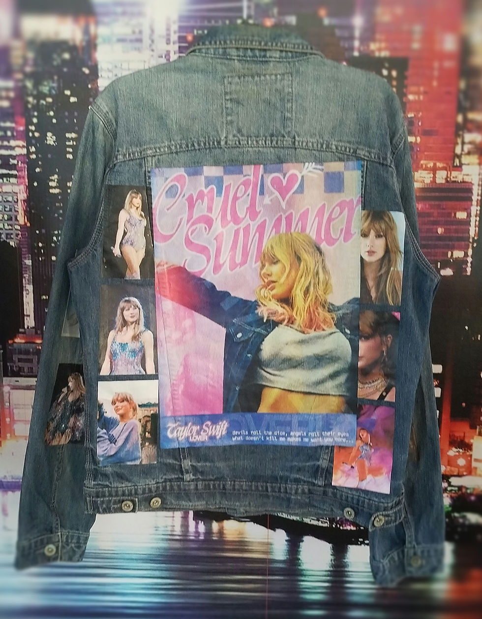 Miniatura: Giacca jeans vintage super star Taylor Swift