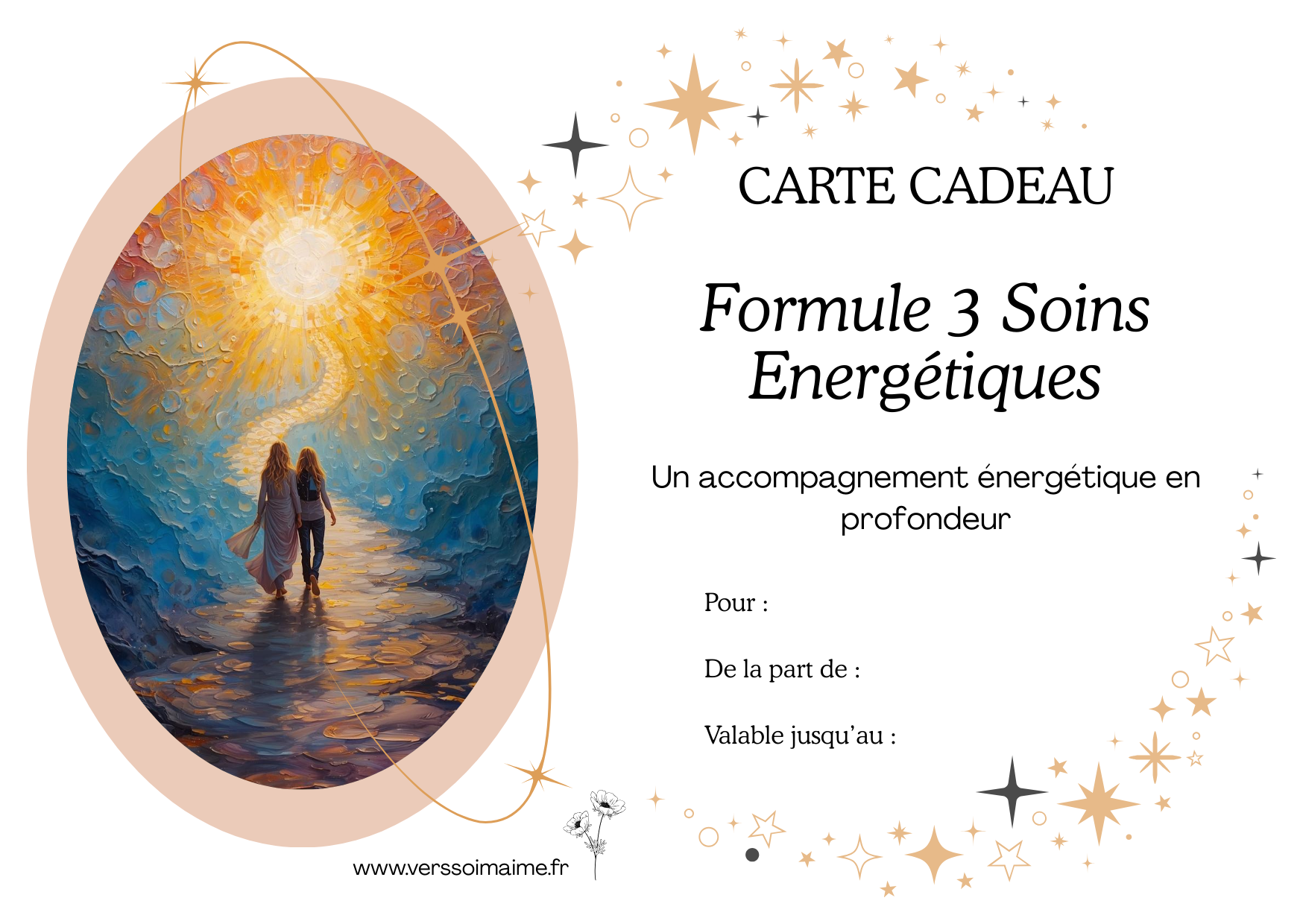 Carte Cadeau Formule 3 Soins Energétiques à distance