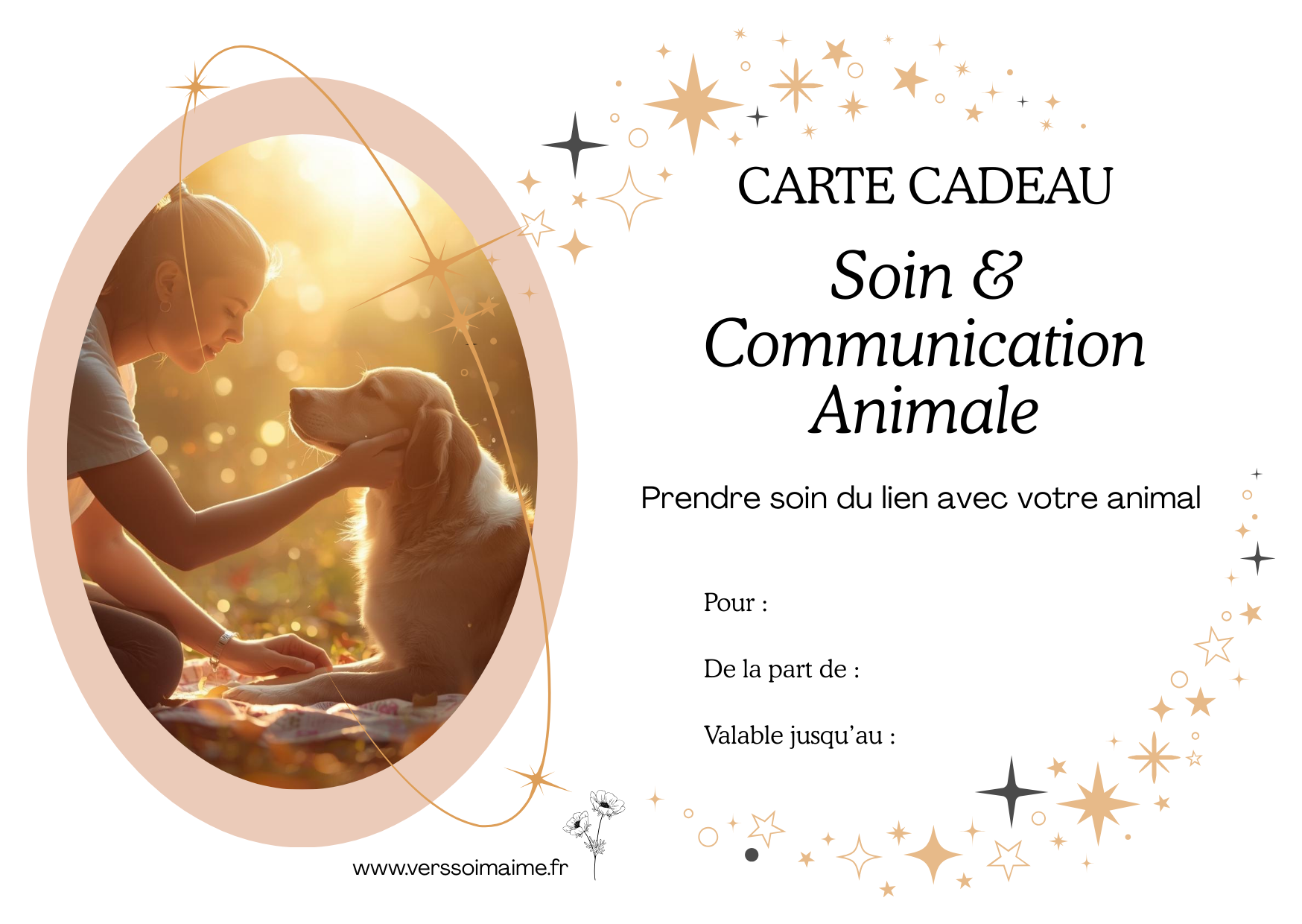 Carte Cadeau Soin & Communication Animale
