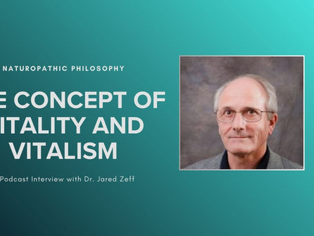featured image for blog article depicting dr jared zeff headshot and blog title of "the Concept of Vitality and Vitalism"