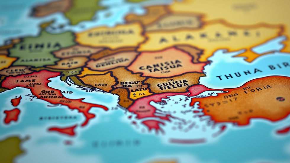 Balkans Map for Online Mystery-Solving Maps