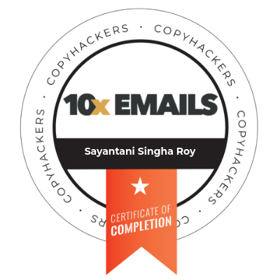 Copyschool email certification badge