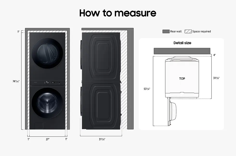 Thumbnail: Bespoke 4.6 cu. ft. AI Laundry Hub™ Large Capacity Single Unit Washer with Flex