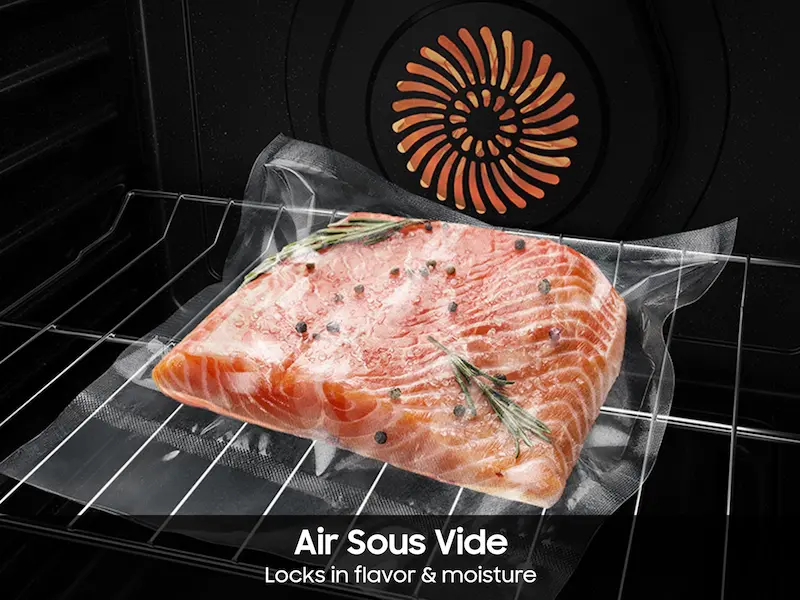 Thumbnail: Samsung Bespoke 6.0 cu. ft. Smart Slide-In Gas R./ Air Sous Vide/ Air Fry in Whi
