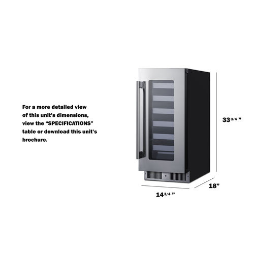 Thumbnail: 15" Wide Built-In Wine Cellar
