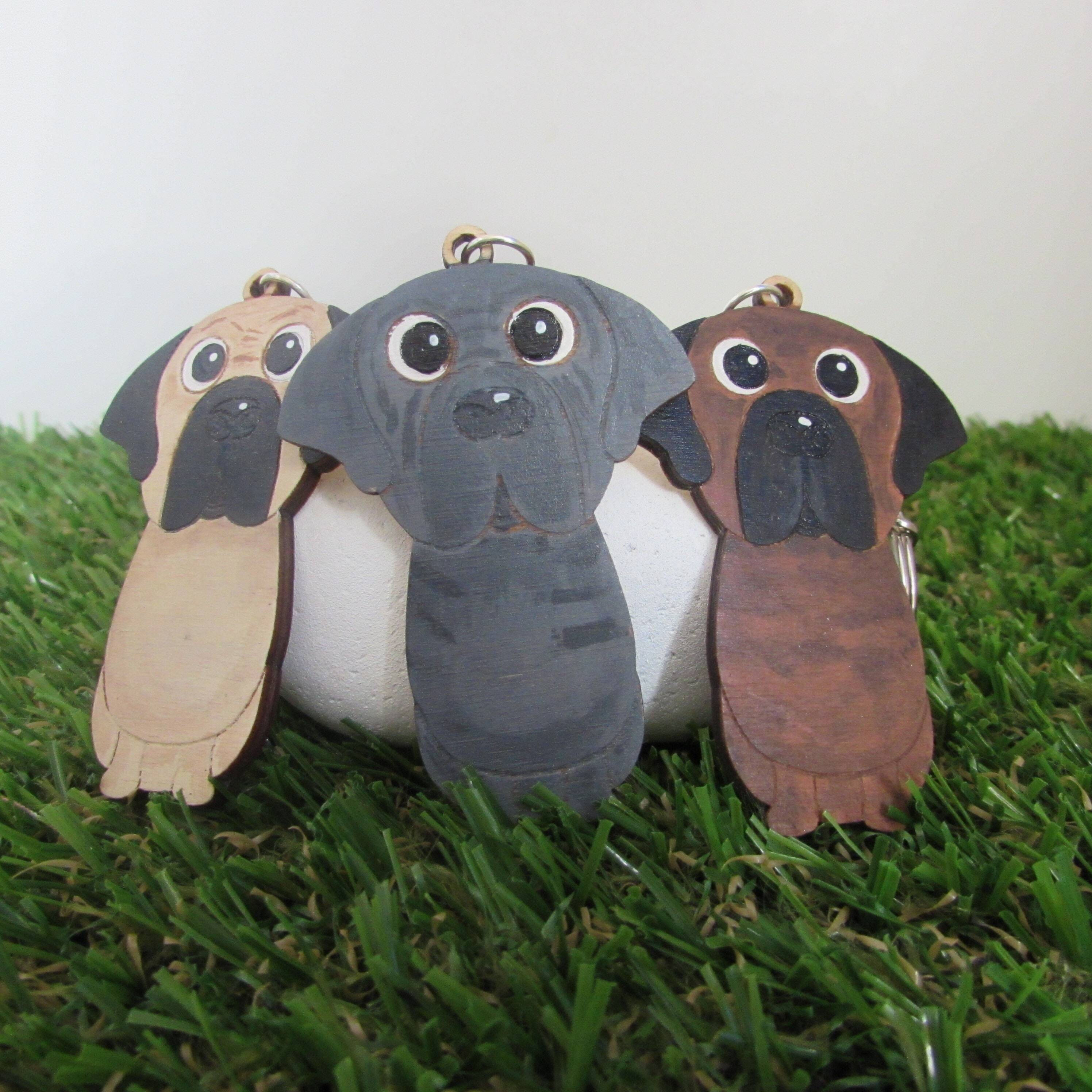 Mastiff Wooden Keyring