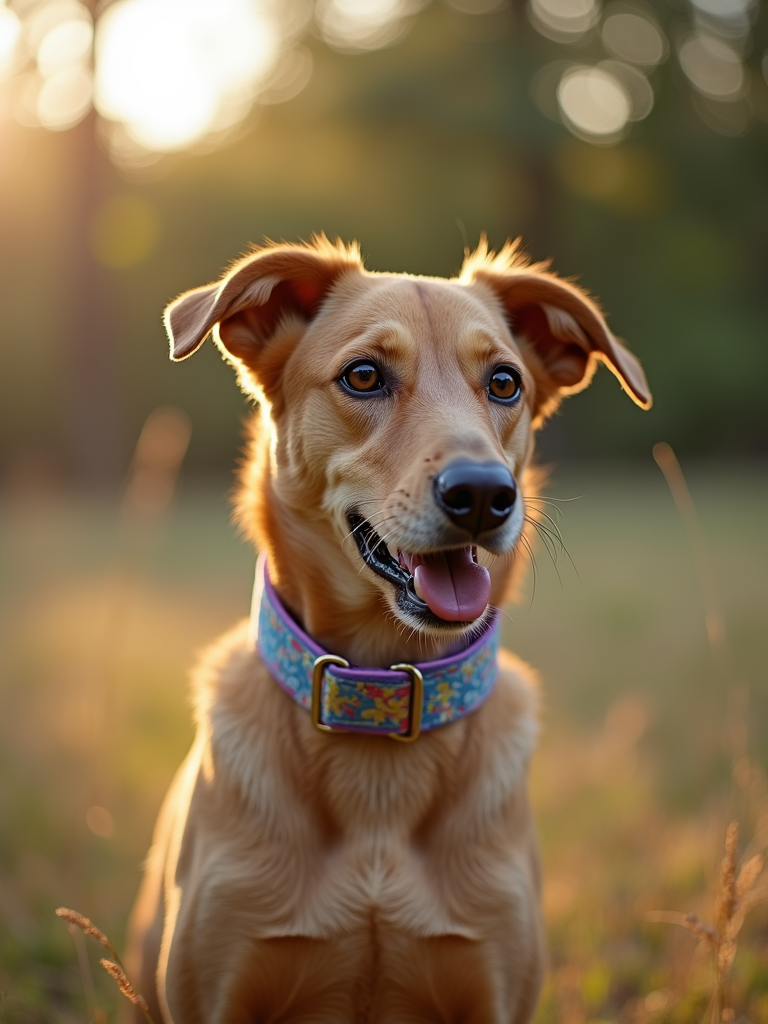 A vibrant and stylish handmade dog collar set from Little Pink Dog Collars.