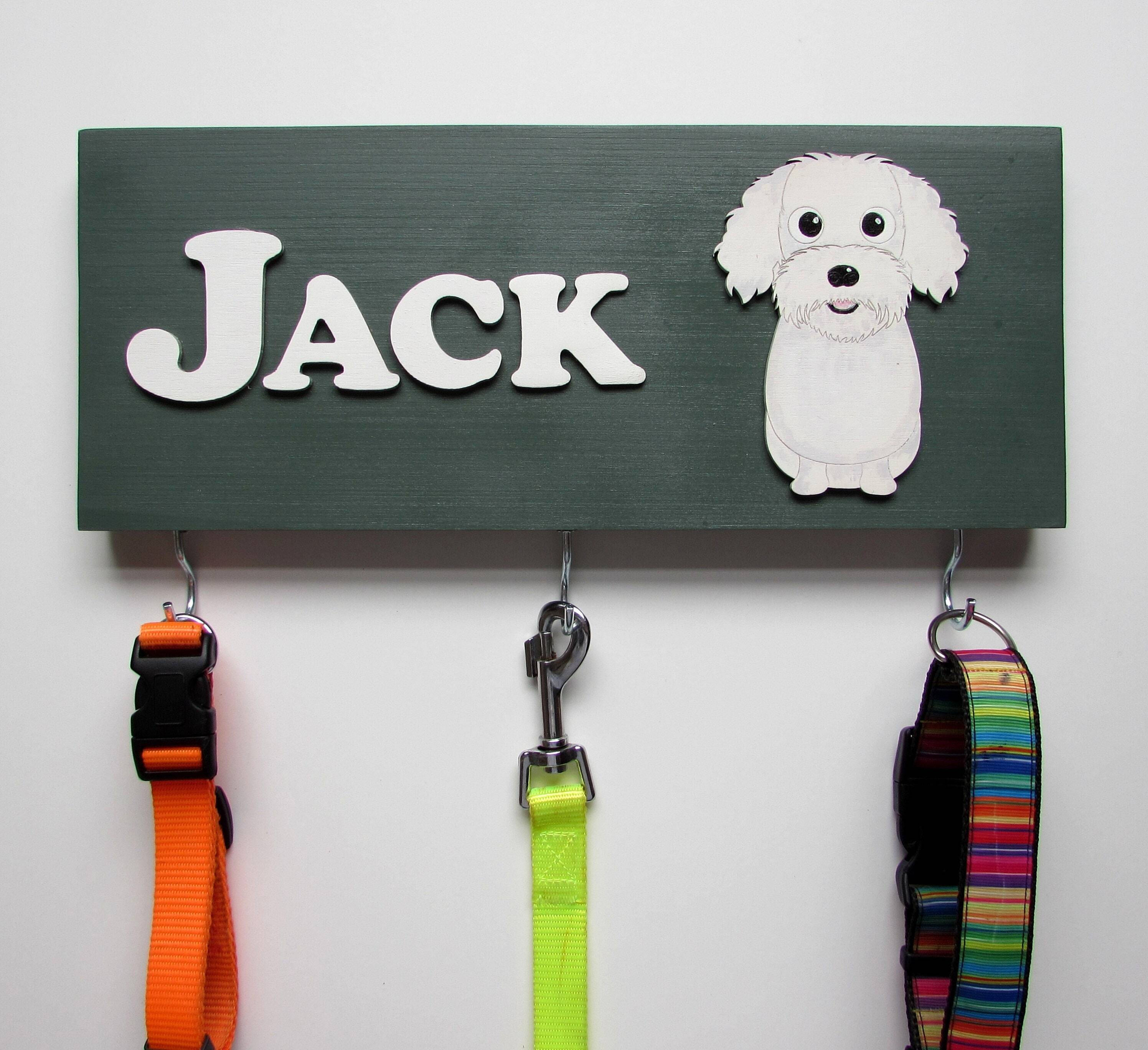Personalised Bichon Lead Holder, Leash Holder, New