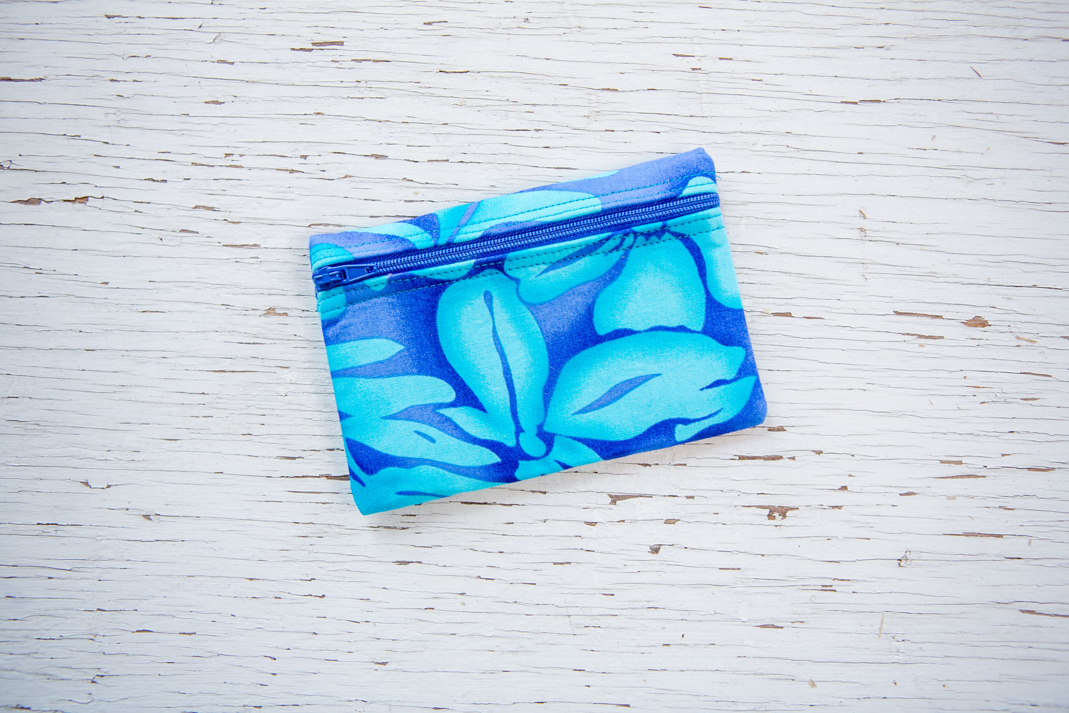 Shades of Blue Tropical EO Pouch